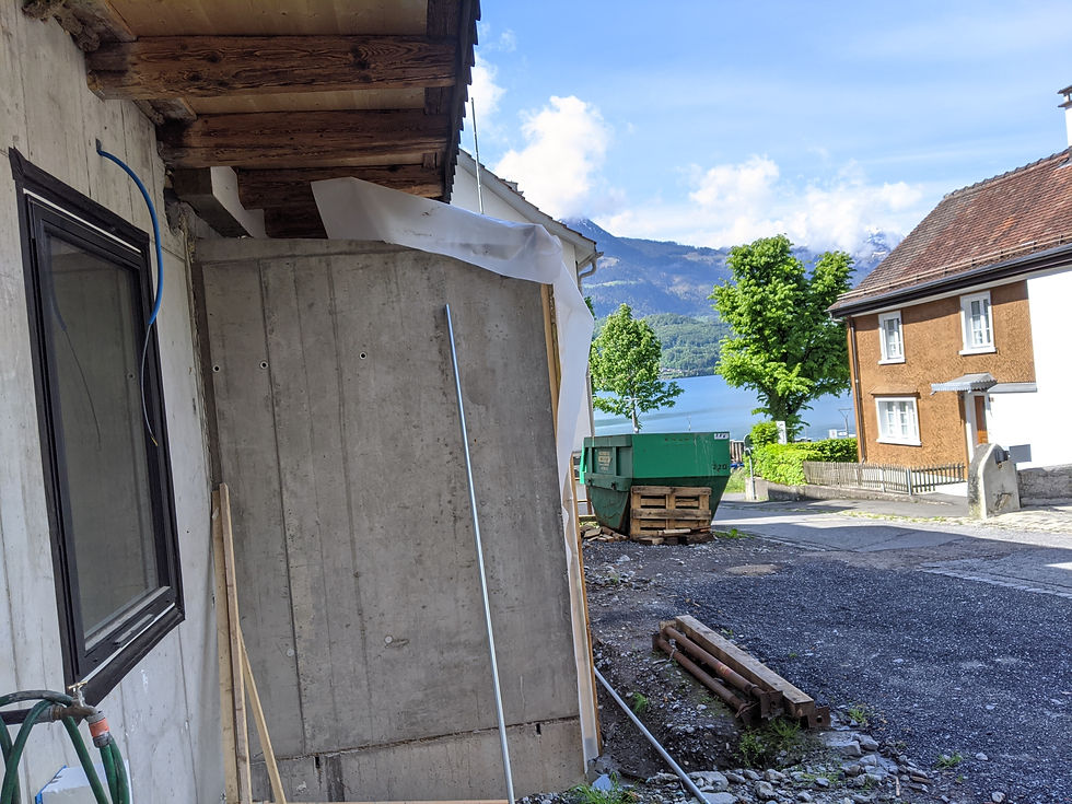 Blick aus Wintergarten