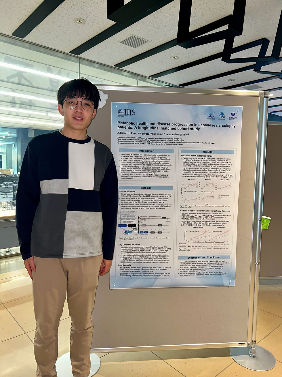 Poster presentation on the metabolic health and disease progression in Japanese narcolepsy patients