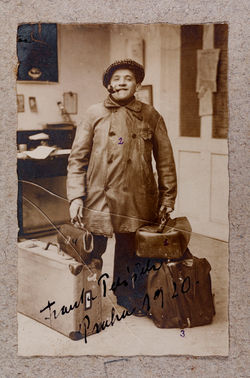 Francis Pelichek embarcando para o Brasil_1920_autoria desconhecida_Arquivo Histórico do I