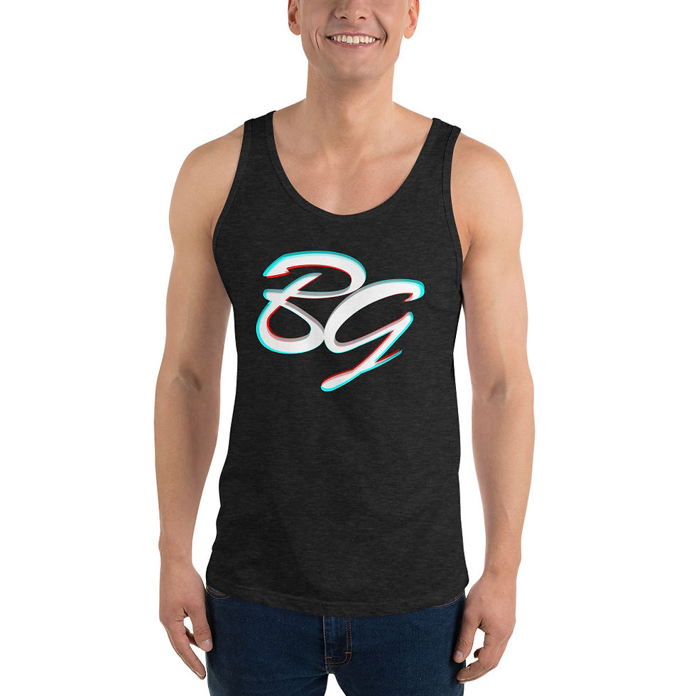 Thumbnail: Men's Tank Top: Brook Gee Warped Logo