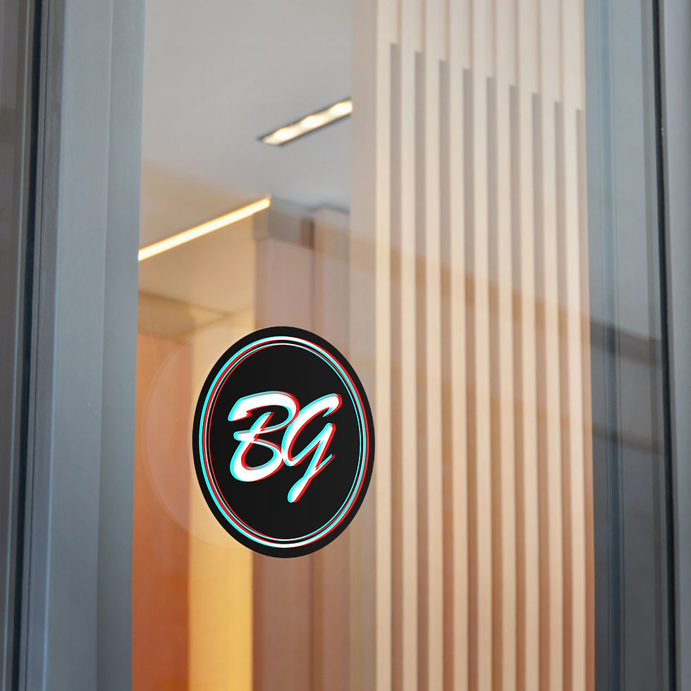 Thumbnail: Brook Gee Round Vinyl Sticker - Colourful