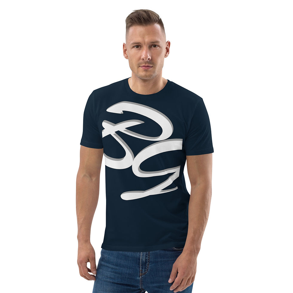 Thumbnail: Organic Cotton Brook Gee Big White Logo T-Shirt for Men & Women