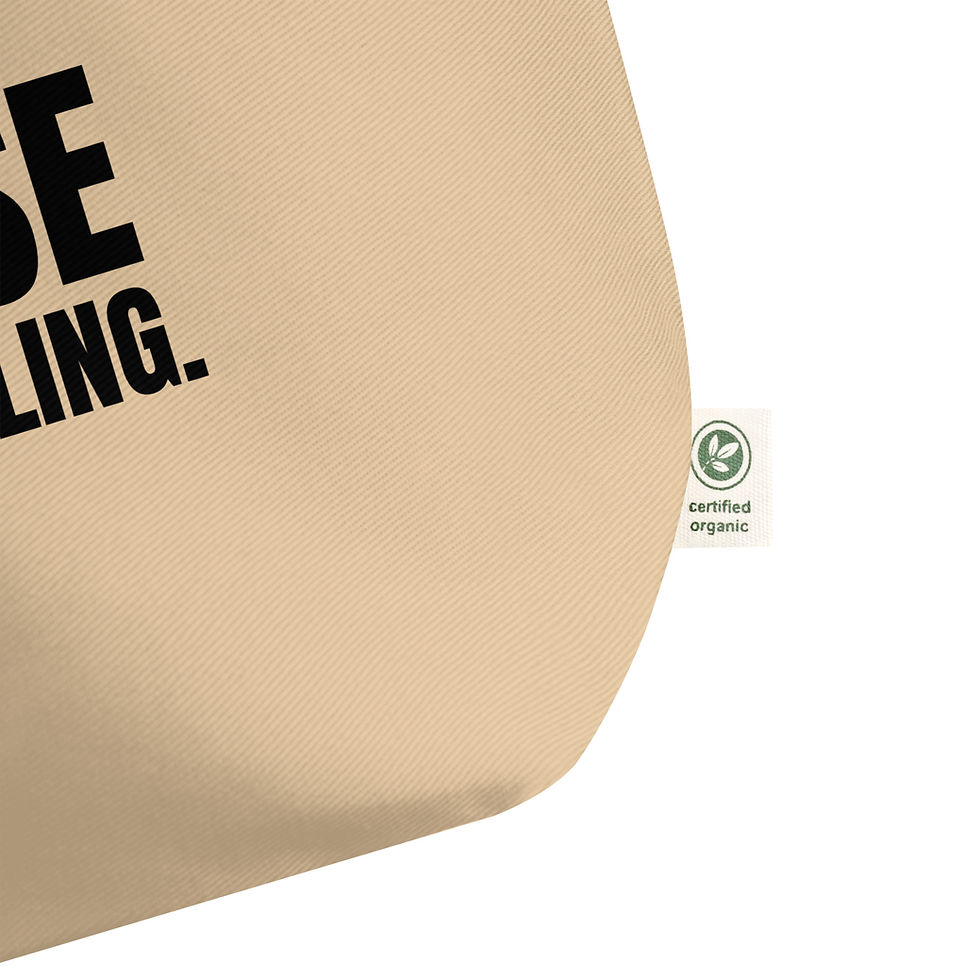 Thumbnail: House Is A Feeling - Large Organic Tote Bag