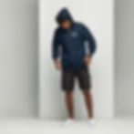 Thumbnail: Embroidered Brook Gee White Logo Zip Hoodie