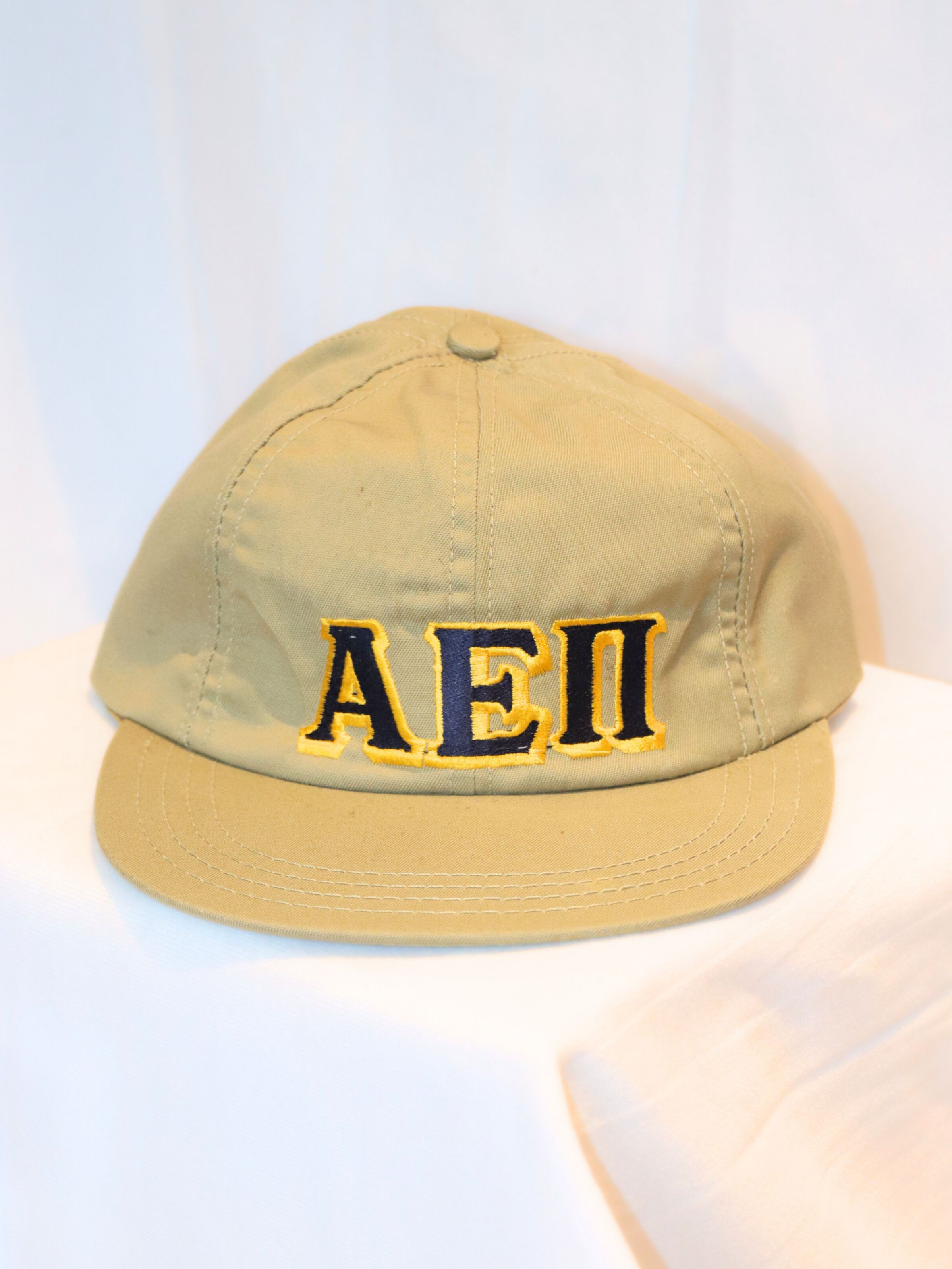 AEΠ - Alpha Epsilon Pi Fraternity - 1990's Khaki Embroidered Hat