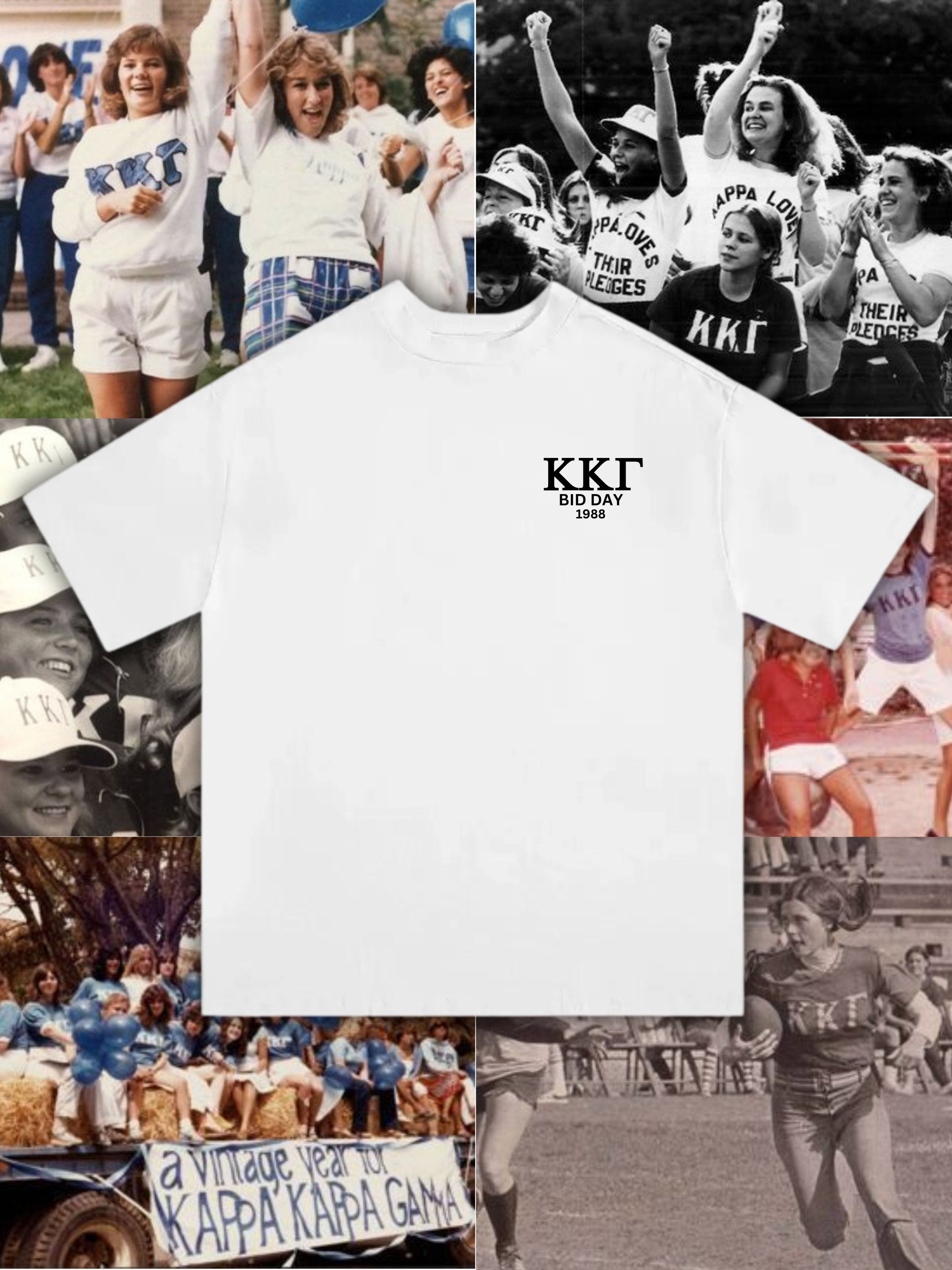 Kappa Kappa Gamma - Vintage Frat - Bid Day 1988