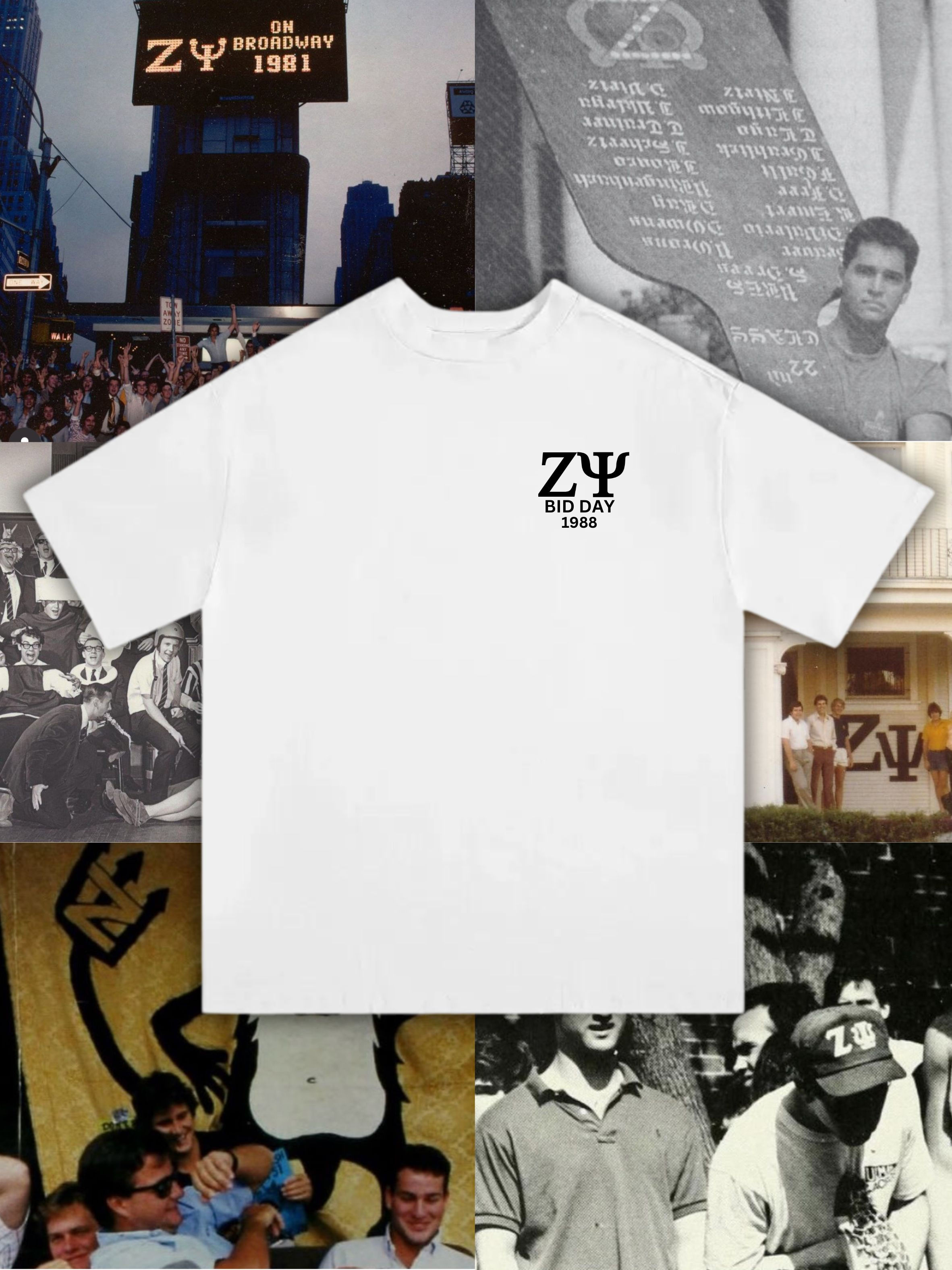 Zeta Psi  - Vintage Frat - Bid Day 1988