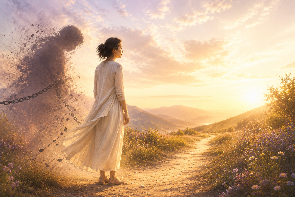 Woman beginning an inner journey toward forgiveness and emotional freedom