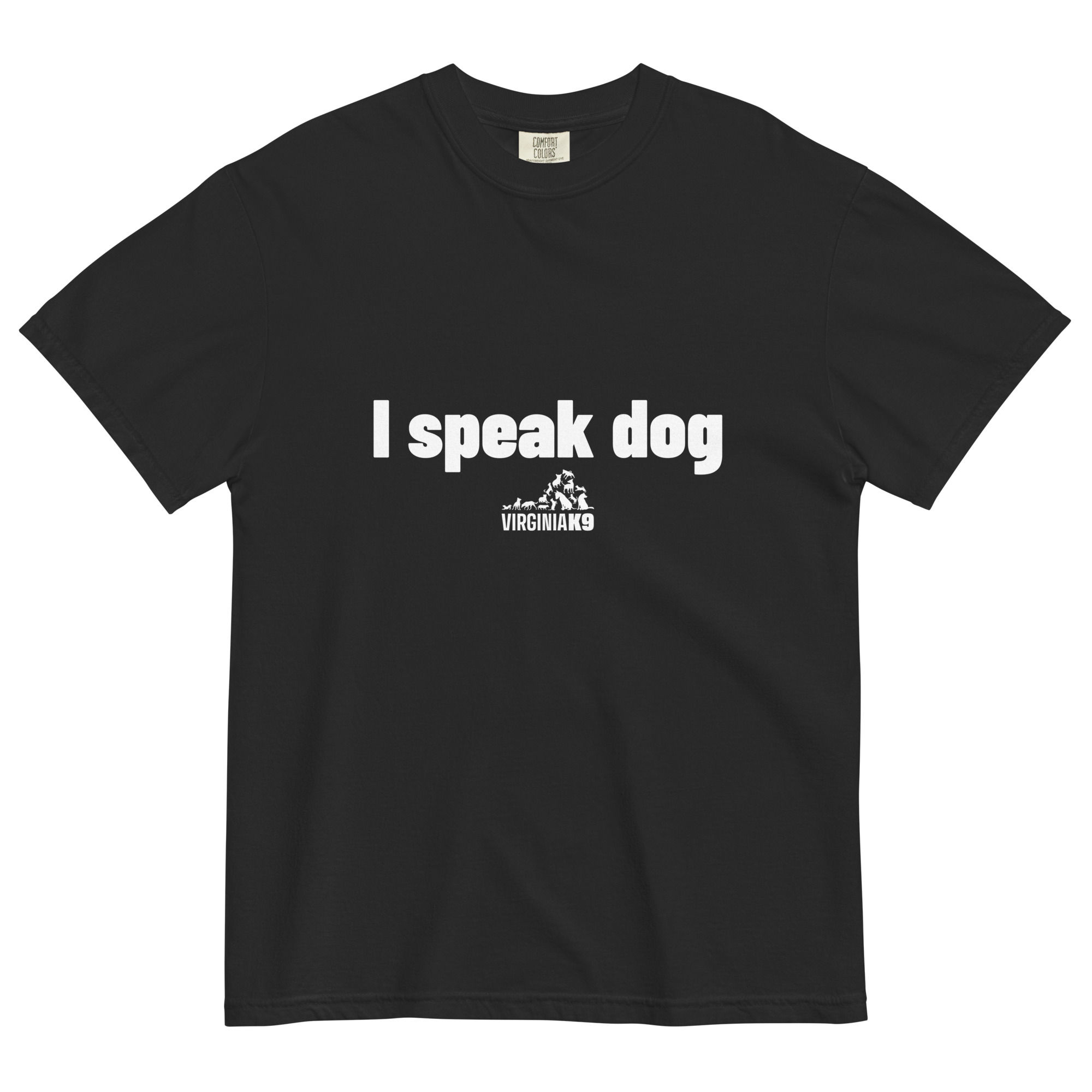 I Speak Dog heavyweight t-shirt