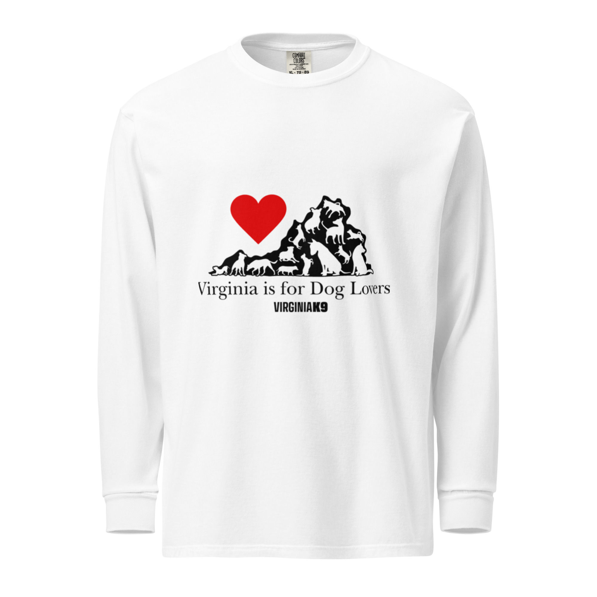 Virginia is for Dog Lovers long-sleeve shirt