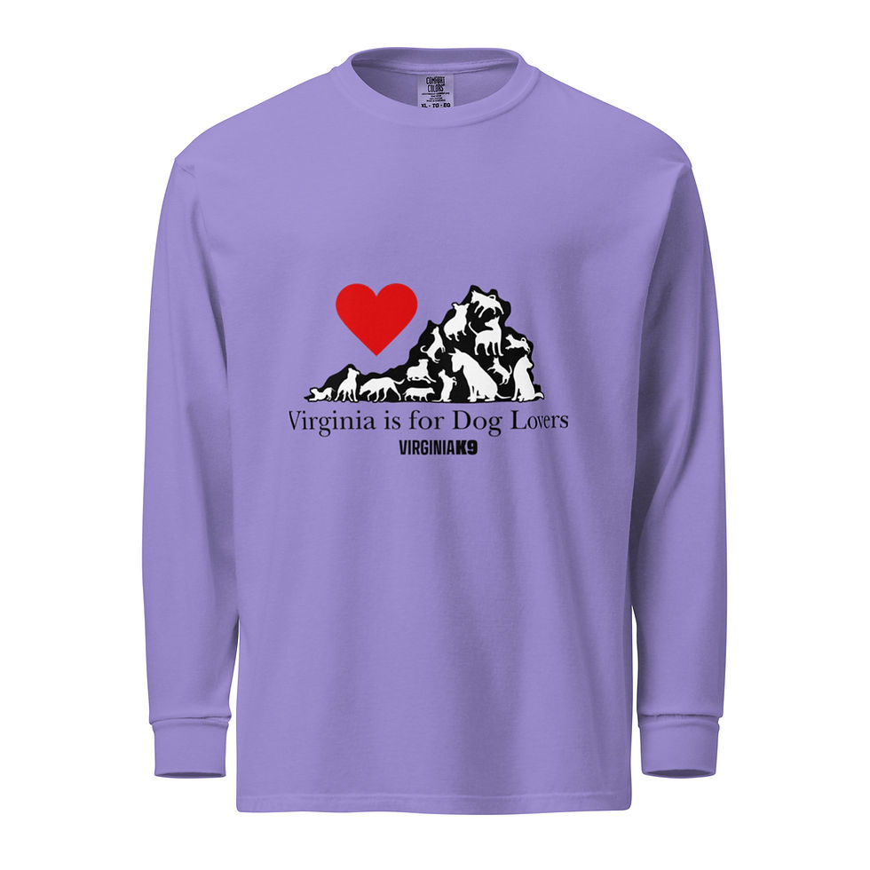 Thumbnail: Virginia is for Dog Lovers long-sleeve shirt