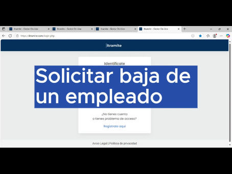 Solicitar la baja de un empleado