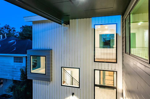 Bellaire contemporary - top courtyard view
