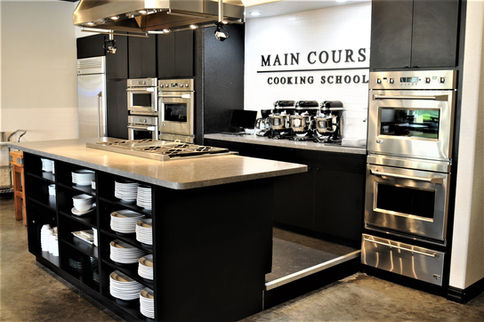 Cooking school in Spring TX - corner view of chef's stage