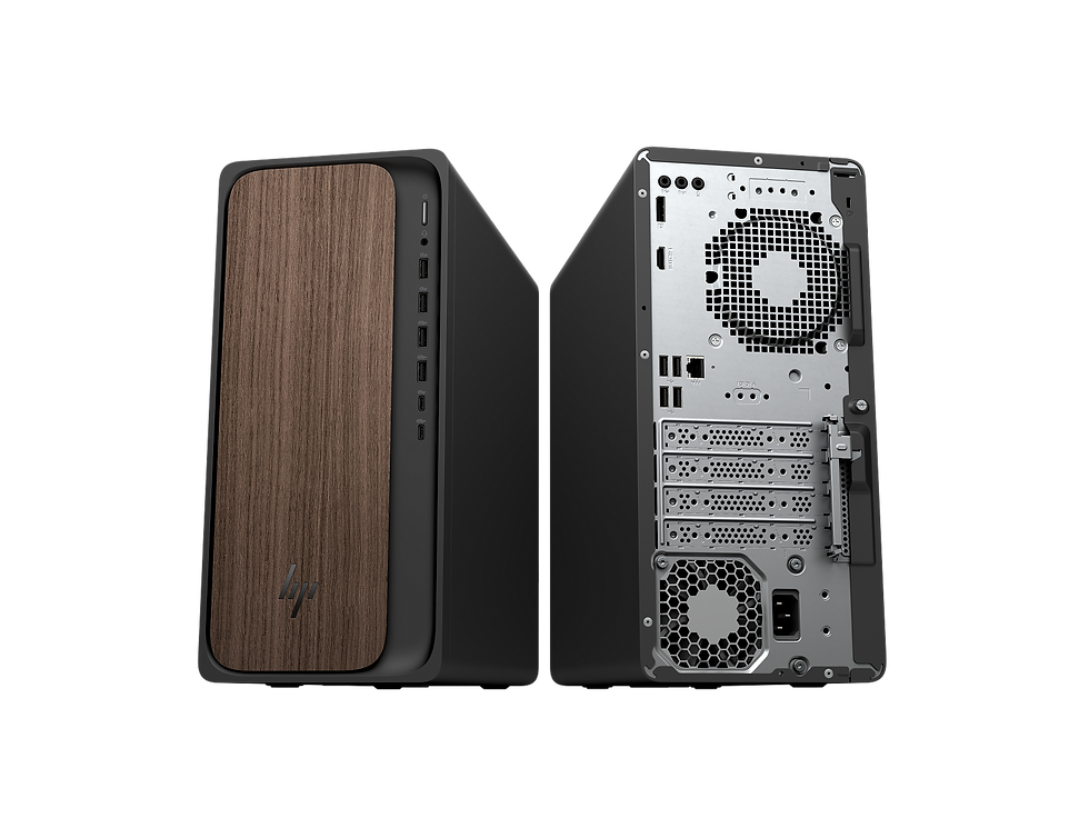 Thumbnail: HP OMNIDESK AI workstation desktop for gaming, editing, and AI workloads