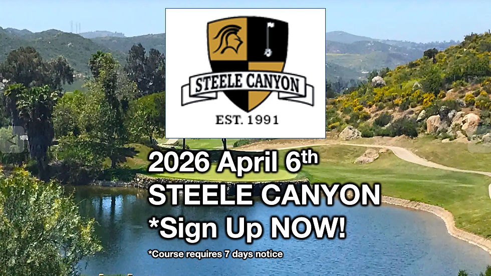 STEELE CANYON - April 6, 2026 SDCSGA Tournament