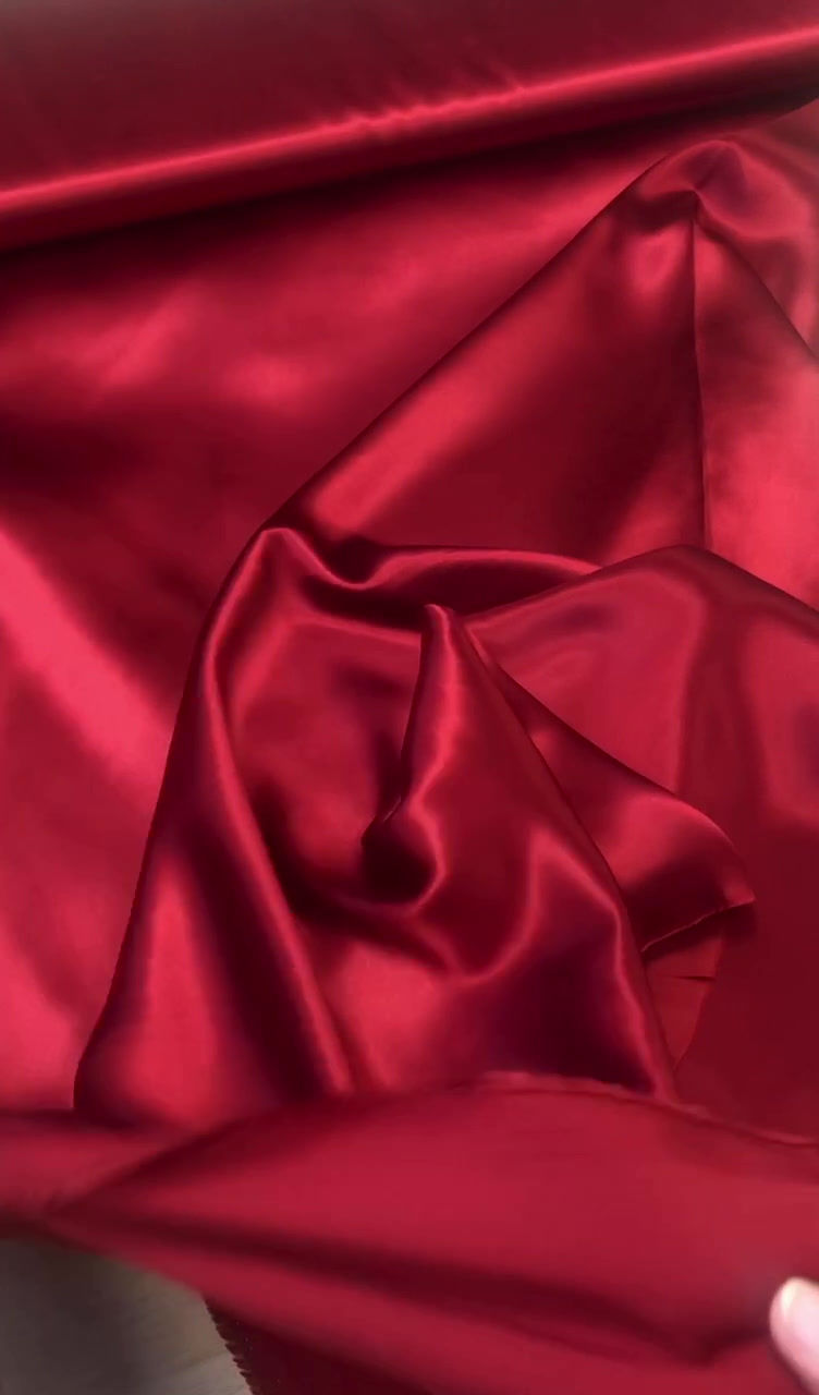 Thumbnail: Zīda atlass - vīna sarkans