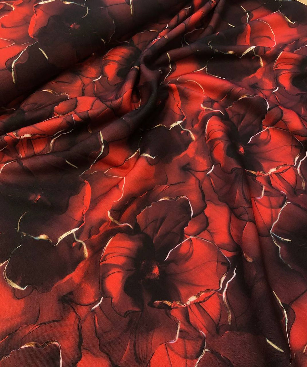 MĀKSLĪGAIS LINS - sarkani ziedi