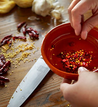 Chopping Peppers