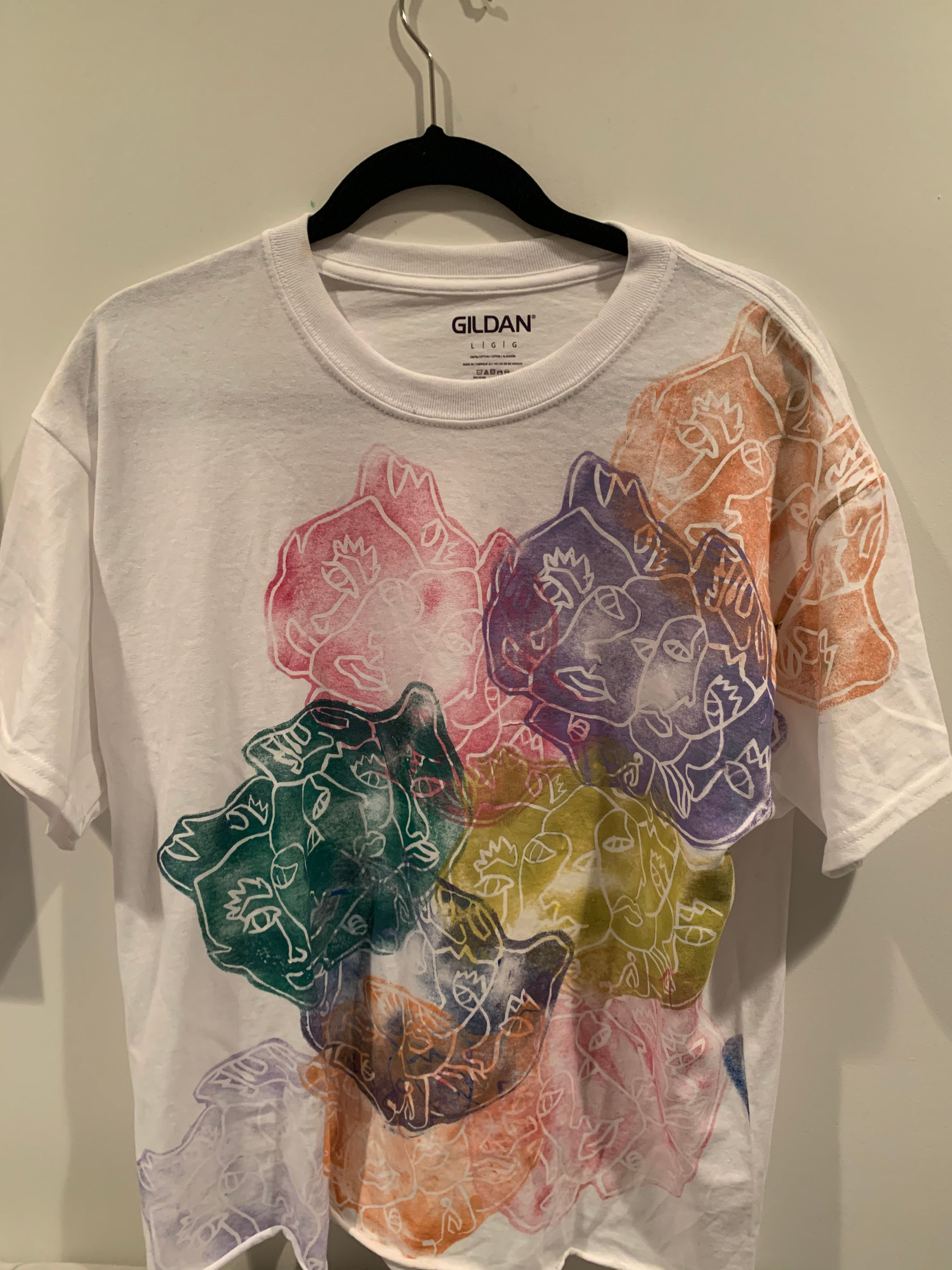 Half Multi TwoFaced - Multi Color - Graphic Tee