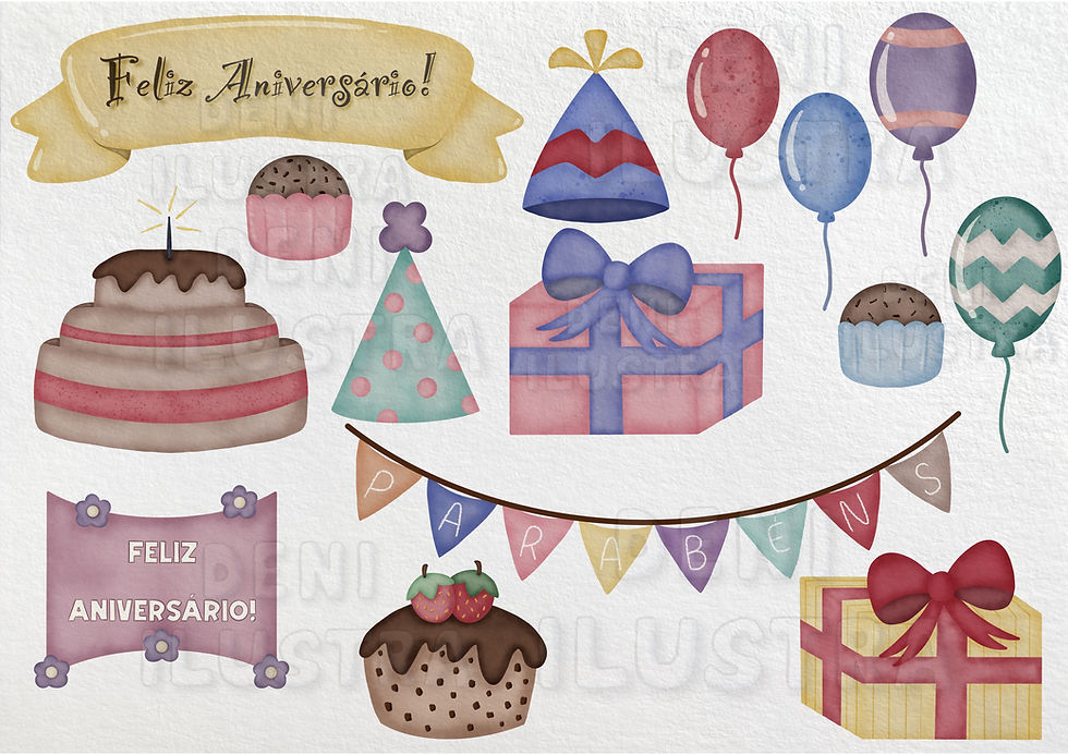 Digital Kit Mini Birthday (Mini Aniversário)