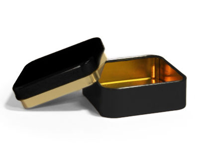 Thumbnail: Vierkant blikdoosje (per 6 stuks)