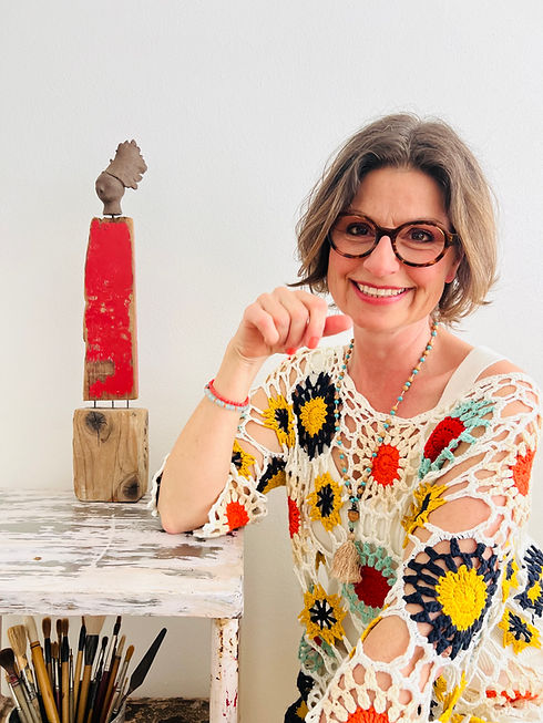 Anette Papke im Atelier