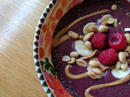 PB & J Smoothie Bowls