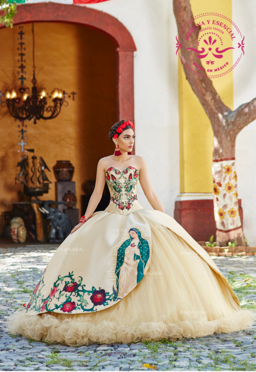 Virgin mary quinceanera dress Clearance