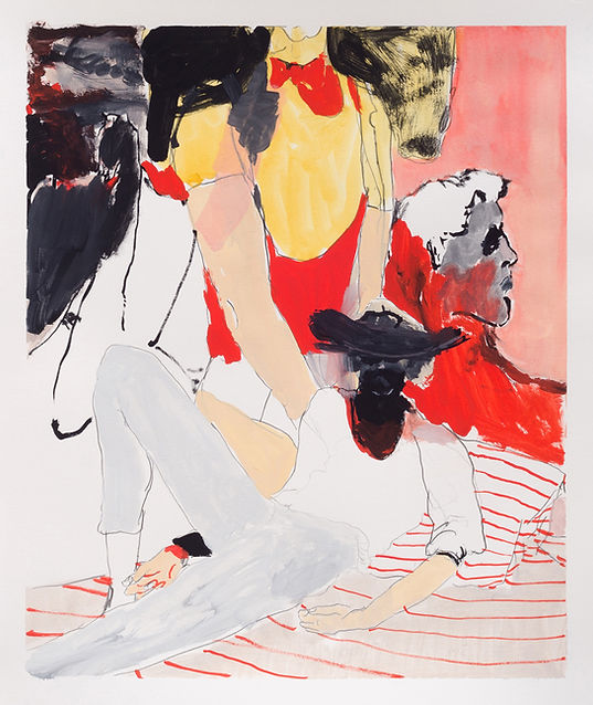 Strange Classic, Michael Taylor, 2018, Mixed media on paper, 45 x 38 cm