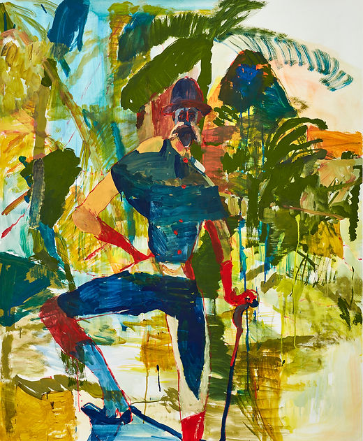 Tomorrow I am going alone a long way, Michael Taylor 2016, Gouache on paper, 150 x 125 cm
