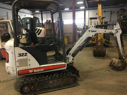 Bobcat 322 mini excavator.