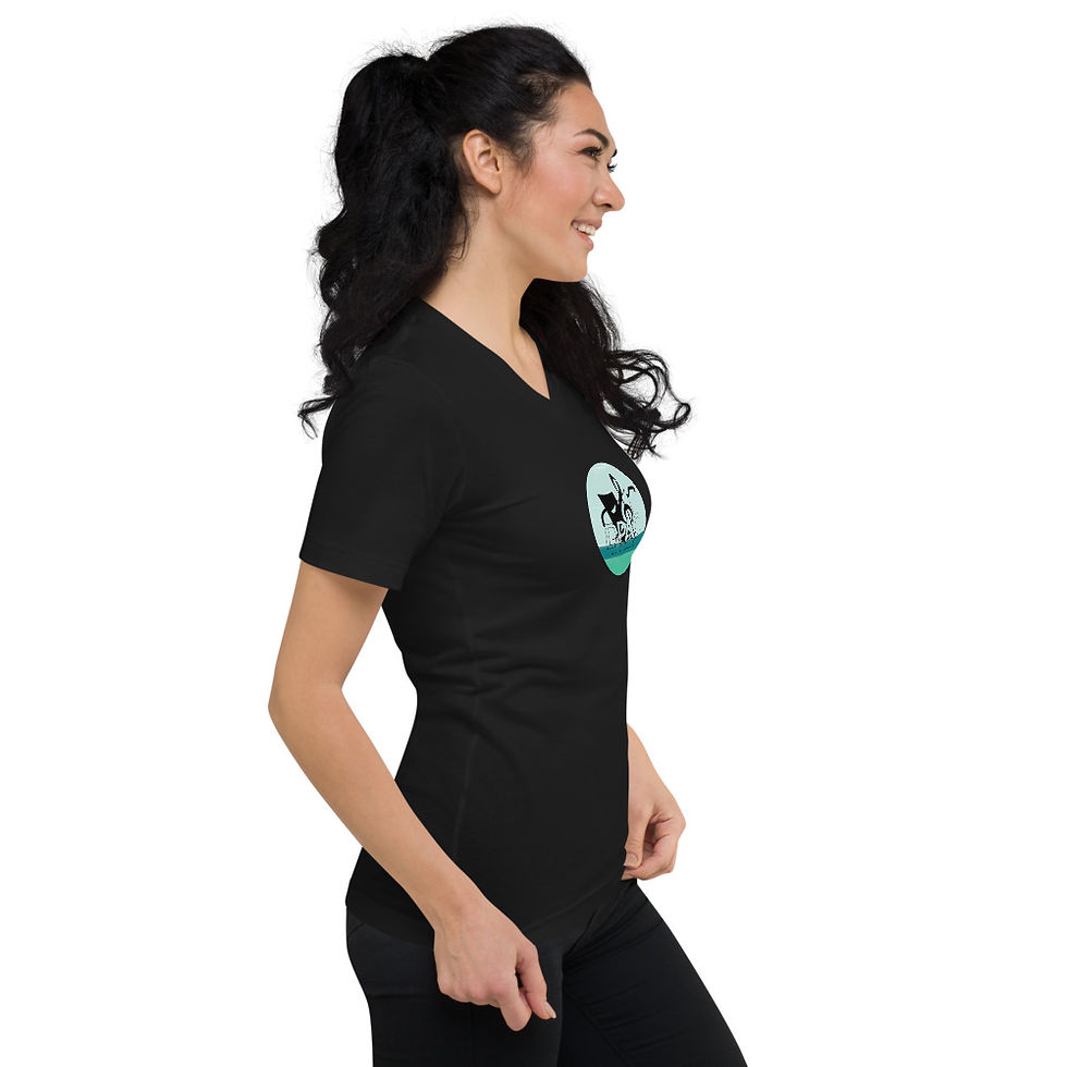 Thumbnail: Unisex Short Sleeve V-Neck T-Shirt