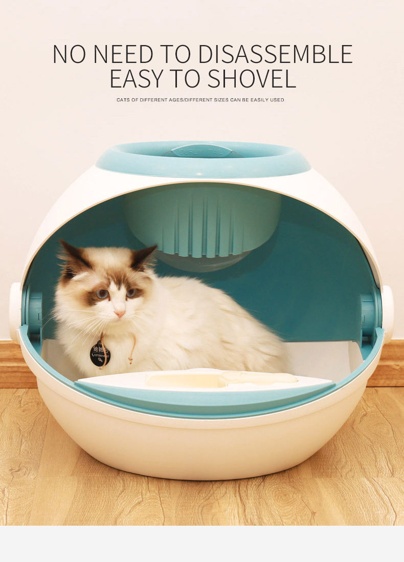 Thumbnail: []Cat Enclosed Litter Box