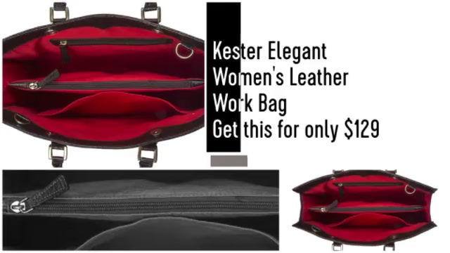 *Kester Elegant Women's Leather Work Bag