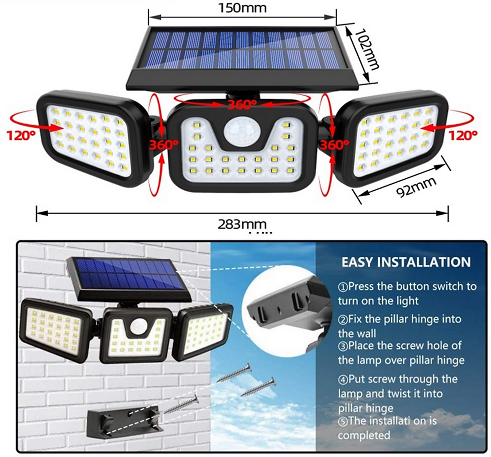 Thumbnail: Waterproof Pathway Solar Motion Sensor Light