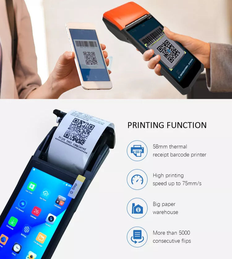 Thumbnail: Handheld Pos Terminal- WIFI Barcode and QR Code