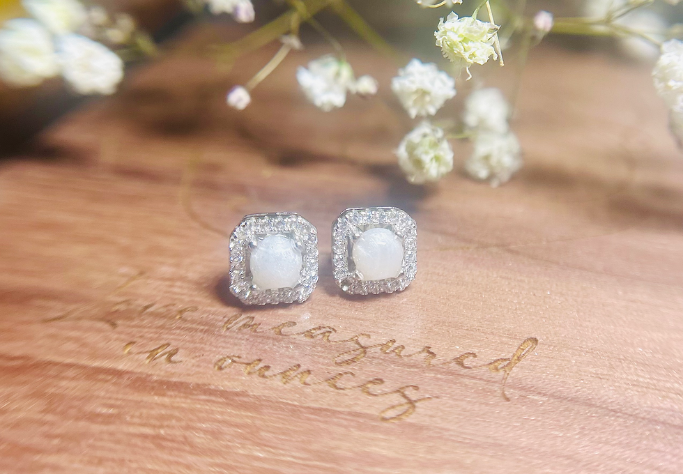 Thumbnail: Square keepsake studs