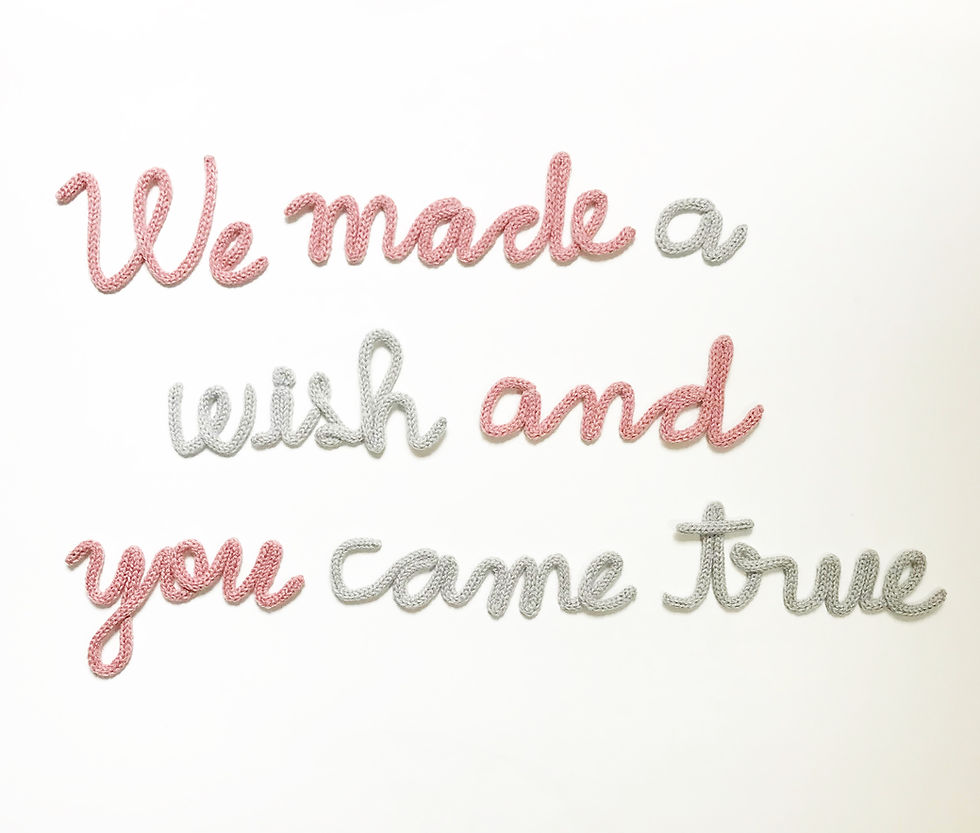 We made a wish and you came true