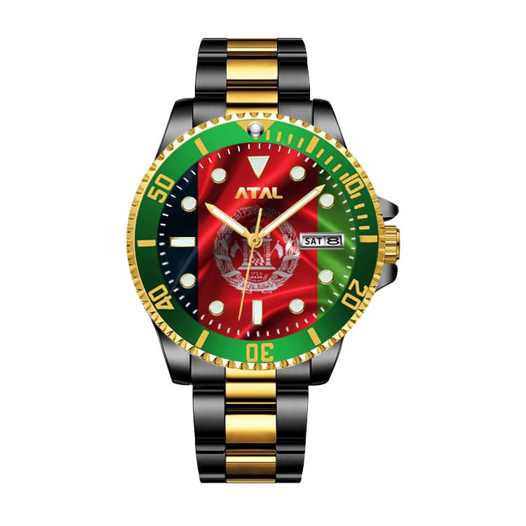 ATAL Quartz Watch 42MM Dial, Waterproof, Stainless Steel Strap