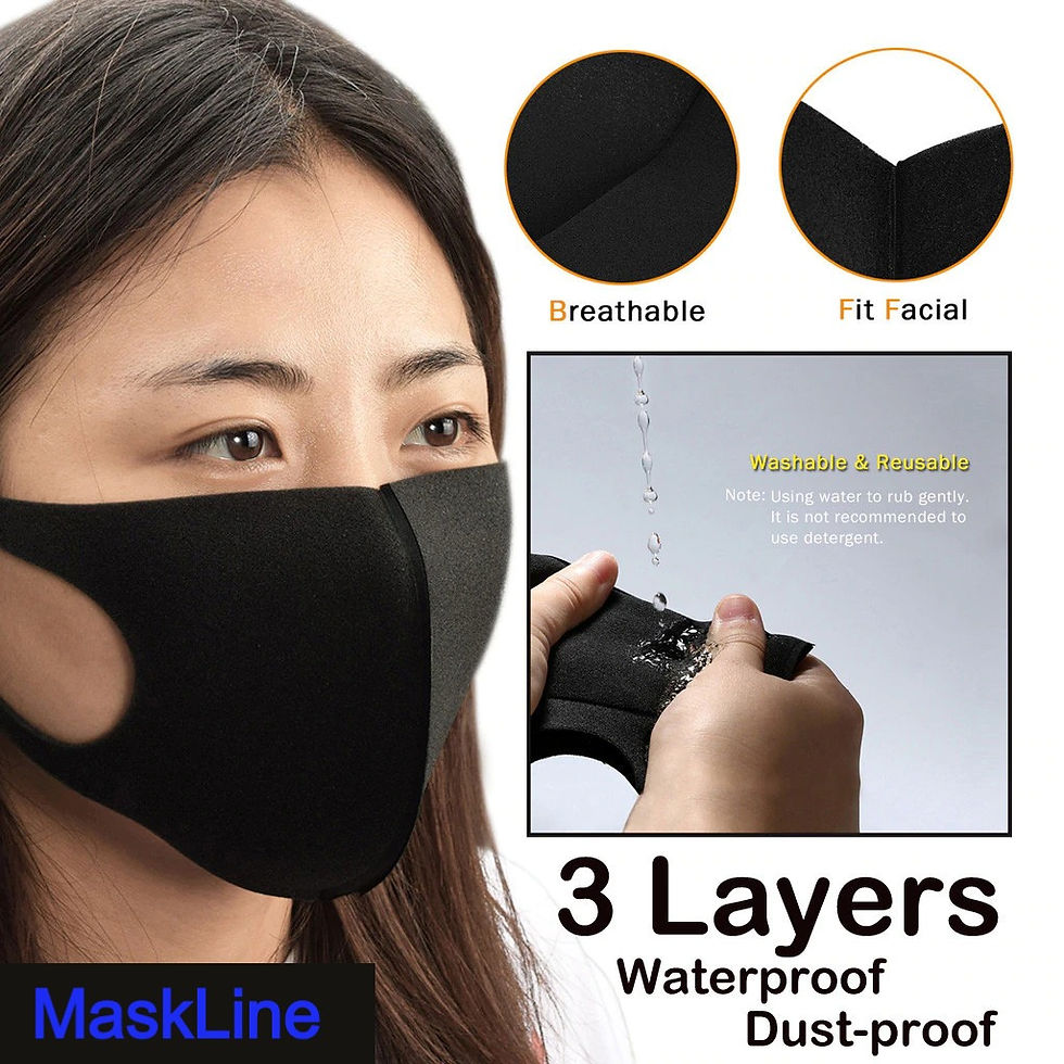 Thumbnail: Cotton Black Face Mask