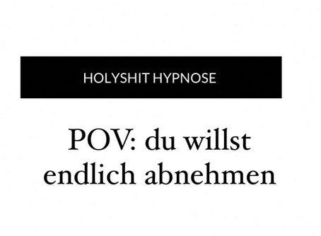 POV: du willst endlich abnehmen