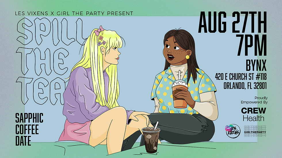 SPILL THE TEA: a sapphic coffee date