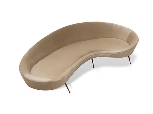 Vintage Curved Sofa