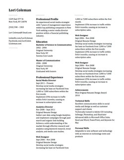 Resume Template