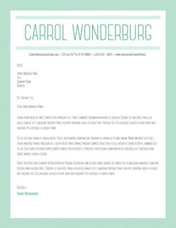 Cover Letter Template
