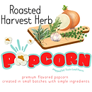 roasted herb popcorn logo