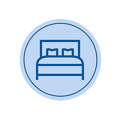 A blue logo to represent the Bigger Vision bed sponsorship initiative.
