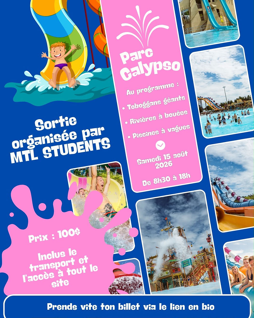 PARC AQUATIQUE CALYPSO - MTL STUDENTS