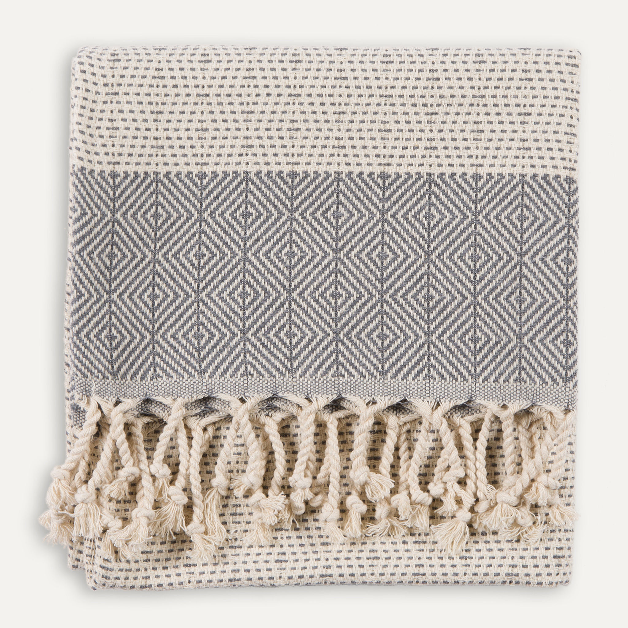LINED DIAMOND HAND TOWEL
